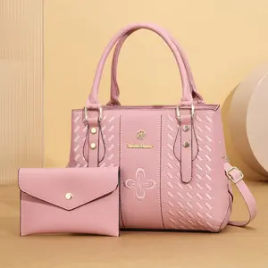 Can be carried and crossed to give away mother's bag, family's handbag, women's simple new style diagonal cross bag, fashionable and versatile, large capacity single shoulder women's bag, gratitude gift set, multi piece set