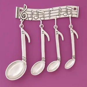 Musicality Measuring Spoons Set with Decorative Rack