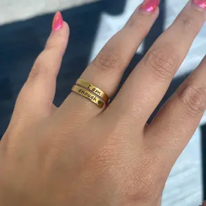 I am Enough Metal Ring
