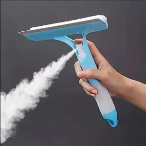 3 in 1 Window Cleaning Scraper, Window Squeegee Suitable for Cleaning Bathroom Glass, Mirrors, Car Windows (Blue)