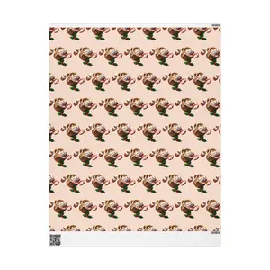 Holiday Wrapping Papers, Christmas Gift Wrap, Cozy Winter Wrapping Paper, Seasonal Cheerful Packaging