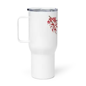 Travel mug with a handle