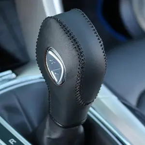 PU Carbon Fiber Car Gear Shift Knob Cover Fit for Ford Focus 2012 2013 2014 2015 2016/Ford Fiesta 2014 2015 2016/Ford Fusion S/Ford Fusion SE 2013 2014 2015 2016 Gear Shift Head Cover