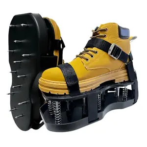 Professional Grade Lawn Aerator Sandals - Self-Cleaning Steel Spike Shoes for Soil Aeration & Healthier Lawns
