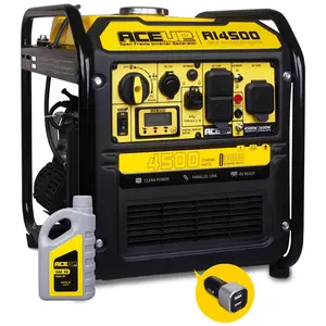 Aceup Energy 4500 Watt Open Frame Inverter Generator, Gas Powered Generator 223CC RV-Ready, EPA Compliant-AI4500