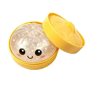 Adorable Face Bun Squishy Stress Relief with Mini Steamer Home Decor