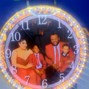 Custom Wall Clock with Personal Design and Quiet Movement for Home Decor