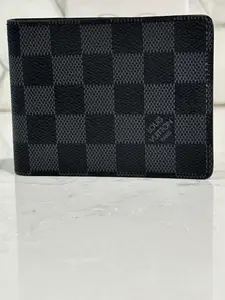 Pre-owned Louis Vuitton Canvas Small Leather Goods Multiple Damier Graphite Wallet	878983