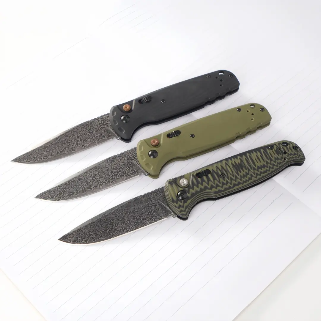 4300 Sharp VG10 Damascus Steel Blade Knife With G10 Non-Slip Handle For Outdoor Hiking Fishing Adventure Survival EDC Carry