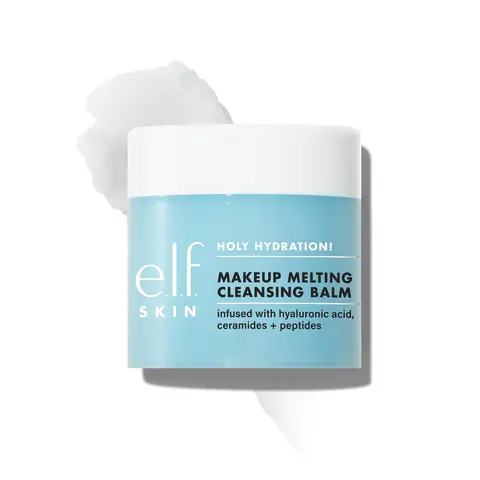 e.l.f. SKIN Holy Hydration! Makeup Melting Cleansing Balm for All Skin Types, Hydrating Makeup Remover w/ Hyaluronic Acid, Ceramides, Peptides 2oz. /56.5 G