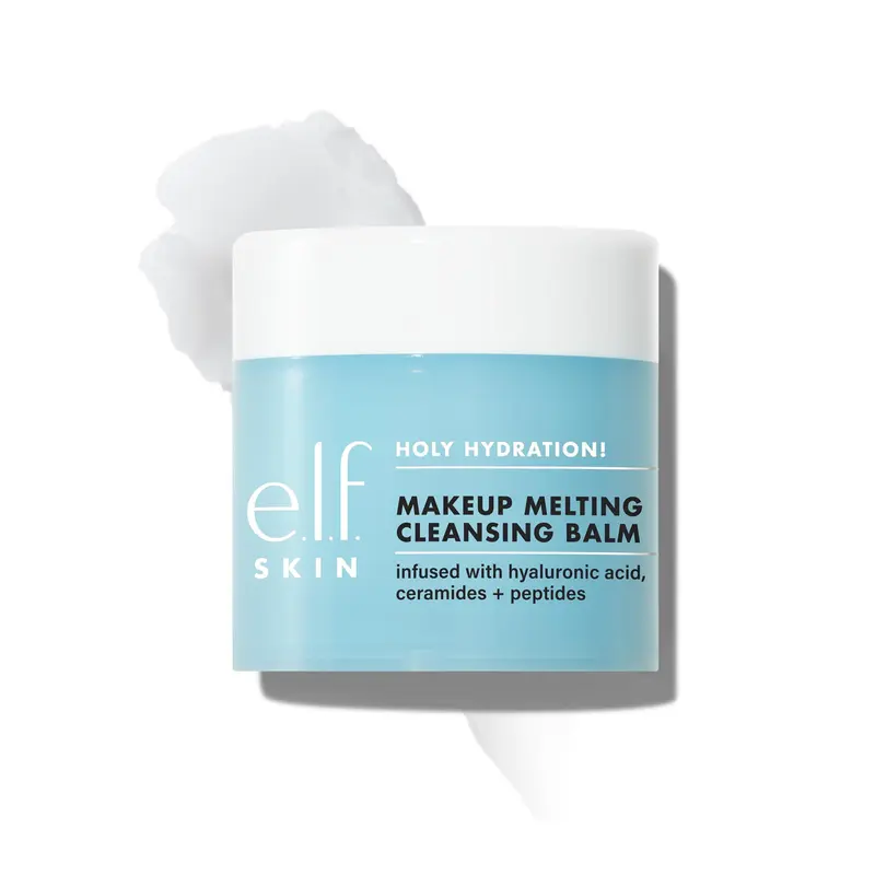 e.l.f. SKIN Holy Hydration! Makeup Melting Cleansing Balm for All Skin Types, Hydrating Makeup Remover w/ Hyaluronic Acid, Ceramides, Peptides 2oz. /56.5 G