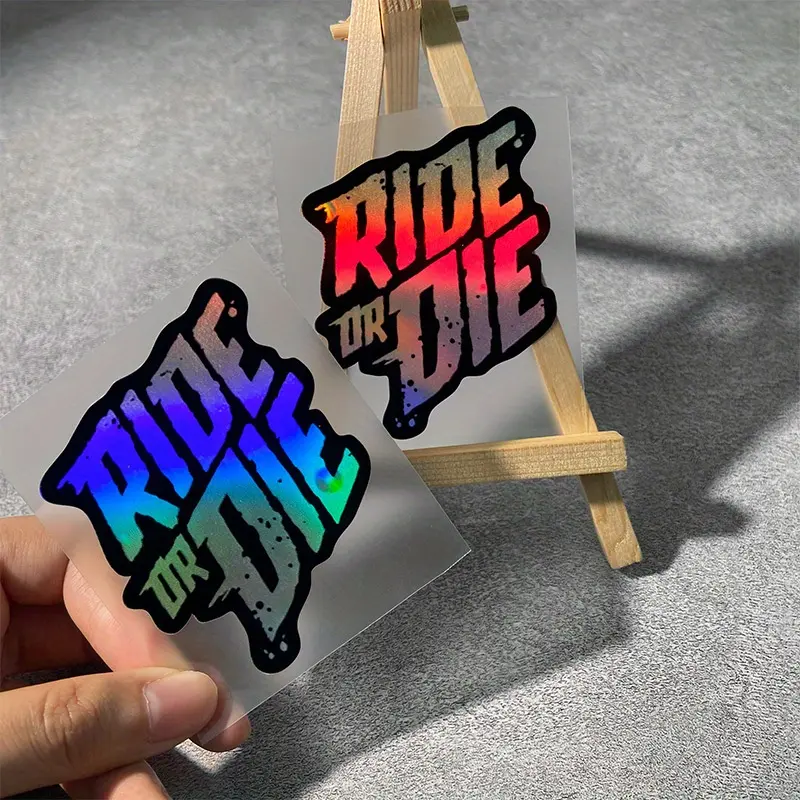 2PCS ride and death stickers Sticker Paper for mountain bike seat tubes, beam personalized Custom Decal waterproof decoration, outdoor sun protection and durable decals for cycling enthusiasts