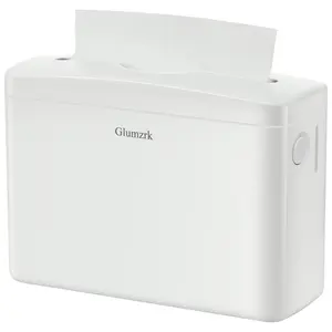 Glumzrk Countertop Paper Towel Dispenser Universal Fit for Multifold, Z-Fold Trifold Hand Towels, Commercial Napkin Dispenser for Bathroom Home Kitchen Toilet ABS Paper Towel Holder, White