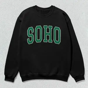 Soho Sweatshirt Collegiate Crewneck Sweater Unisex Green