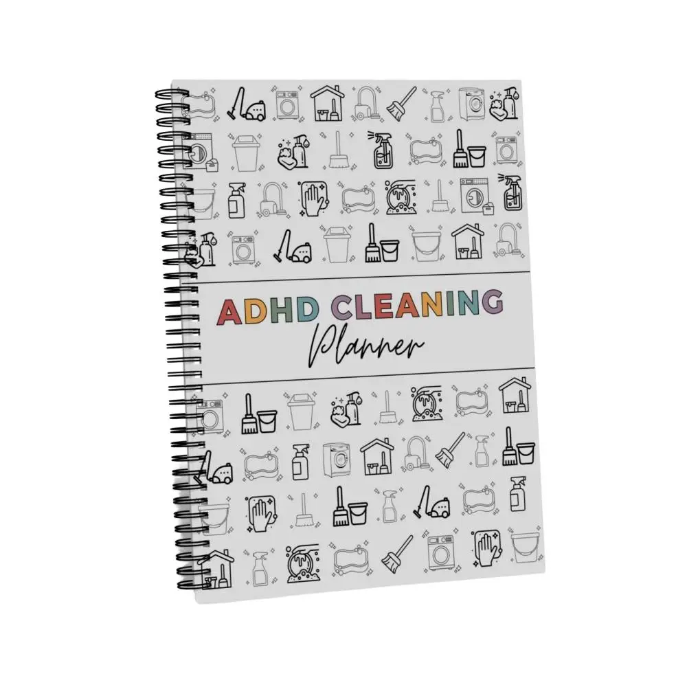 ADHD Cleaning Planner, 1 Count Weekly & Monthly & Yearly Cleaning Checklist, Home Cleaning Schedule, Personal Organizer, Office Stationery & Supplies,