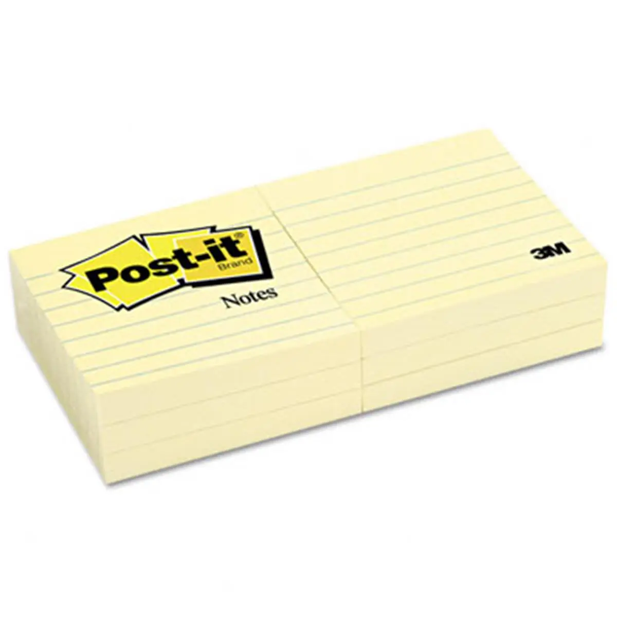 Self-Stick Removable Sticky Notes, 6-Pack 3 in x 3 in Canary Yellow Pads - 100 Sheets Per Pad, Ideal for Office Workers to Keep Yourself Reminded of Important Dates and Reminders