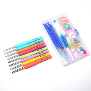 Crochet Tool Set, 1 Box Crochet Sweater Knitting Beginner Tailor Crochet Embroidery Tool Set, DIY Knitting Tool Set for Home Use