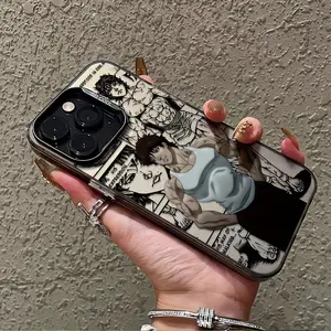B-BAKI Fighting Comics Phone Case, Designed for Iphone 17, 16E, 16, 15, 14, 13, 12, 11, Mini, Pro, Max, Air, X, XR, XSMAX, 8, And 7 Plus, Featuring a Matte And Anti-Fall Protection.