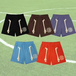 Men's Two Bones Pattern Mesh Shorts Breathable Quick Dry Gym Streetwear Unisex Fit for Casual & On-the-Go Lifestyle