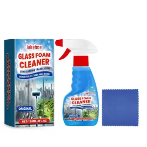 Jakehoe Glass Foam Cleaner Household Decontamination Window Mirror Glass Door Grease Fingerprint Cleaner
