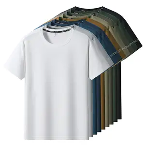 Pack of 5 men’s sports T-shirts with letter print, fashionable trendy lightweight short-sleeve summer tops, suitable for everyday wear, outdoor activities, and casual sports.