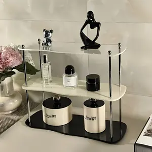 Three-Tier Desktop Organizer Rack, Handmade Display Stand, High Aesthetic Detachable Design, Space-Saving, Easy Assembly, Durable Showcase