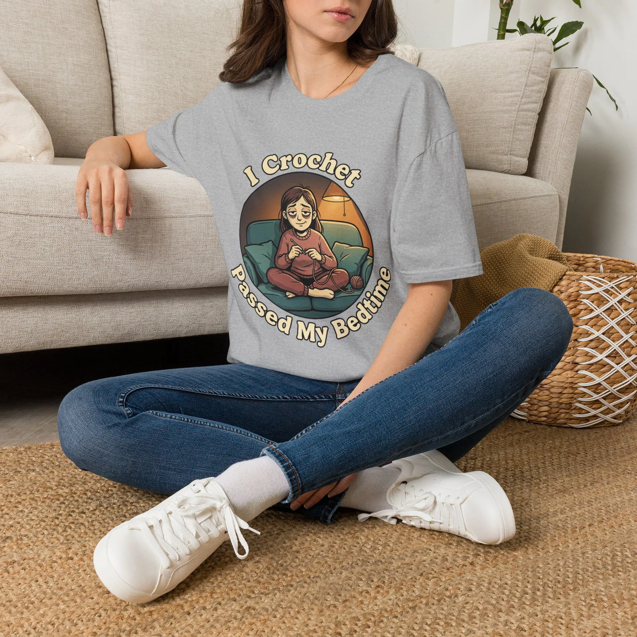 I Crochet, Passed My Bedtime T-Shirt | Crochet Lover Tee