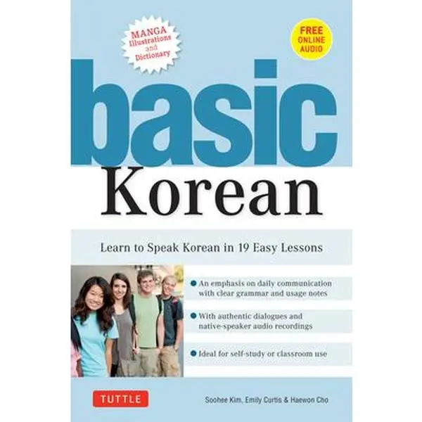 USED Book - Basic Korean: Learn to Speak Korean in 19 Easy Lessons (Companion Online Audio and Dictionary) by Kim, Soohee (Paperback) - english