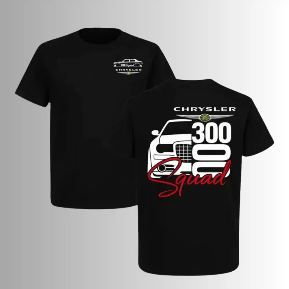 Chrysler 300 Squad Muscle Car T Shirt, 2 Sides, Chrysler 300C Car Club Graphic Tee