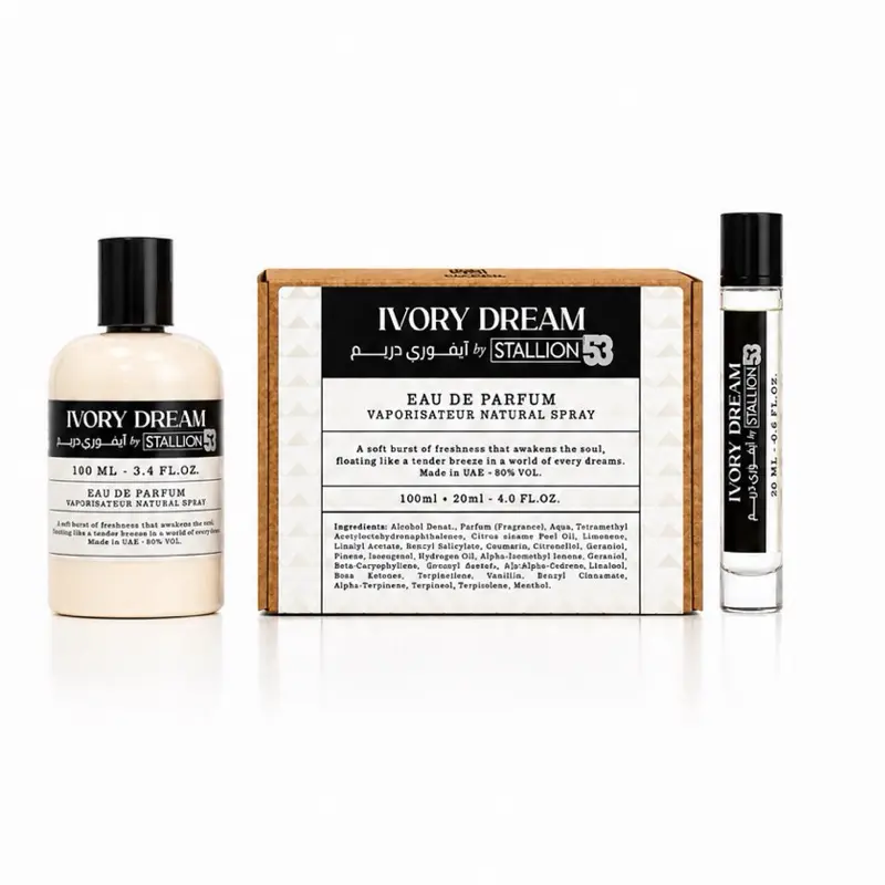 Emper Ivory Dream Stallion 53 Men's EDP Perfume Set, Scented Aroma Pour Homme (100ml + 20ml)