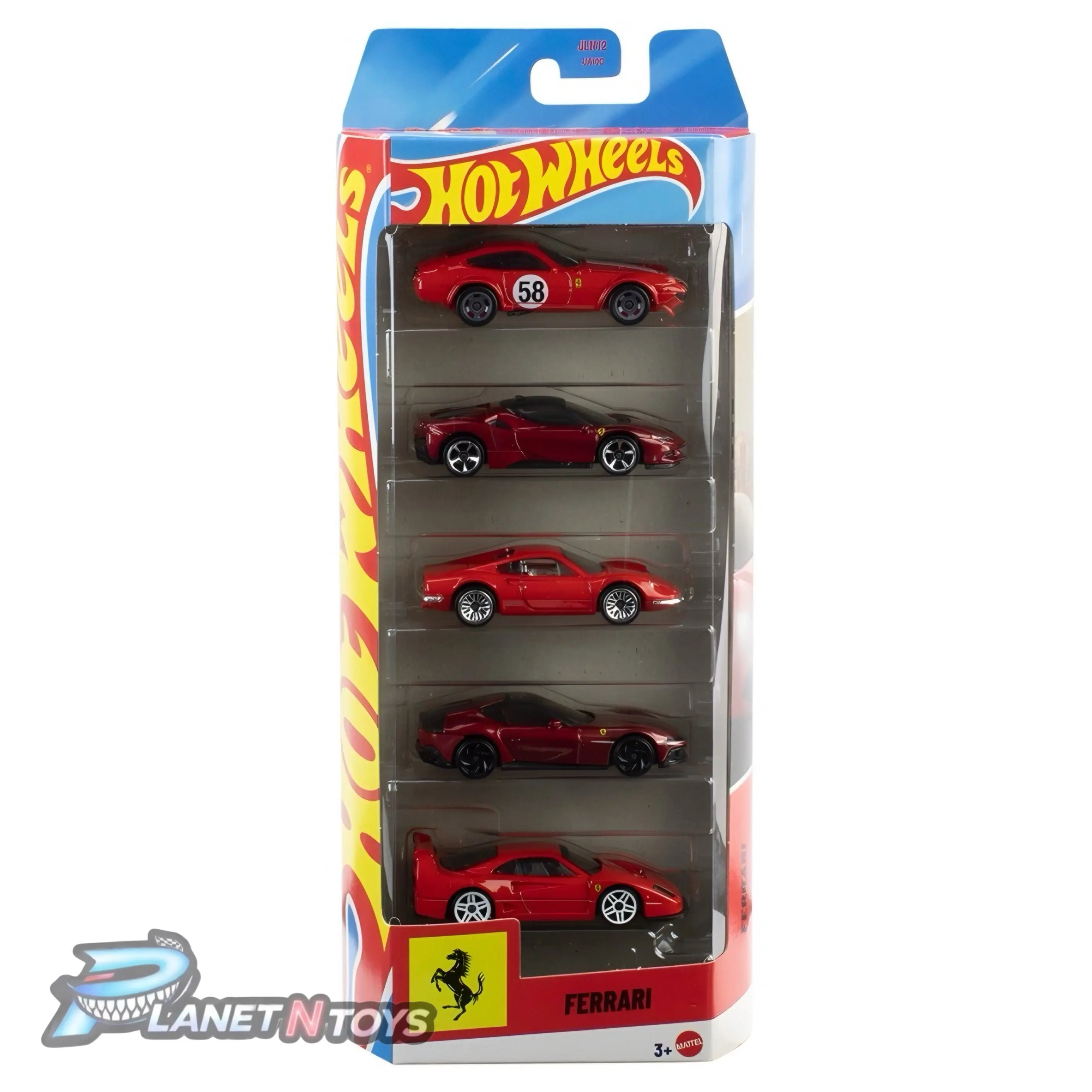 Hot Wheels 5-Pack Cars Ferrari Diecast Model Hot Wheels 5-Pack Cars Ferrari Diecast Model