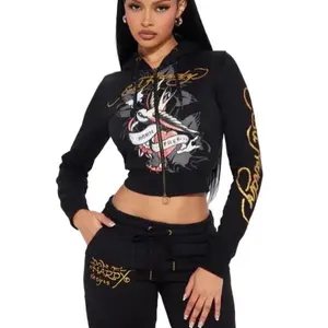 Women's Plus Size Fashionable Set with Printed Cardigan and Long Sleeve Top, Matching Long Pants Comfortable and Stylish Outfit with Bold Graphics Perfect for Casual or Trendy Daily Wear
