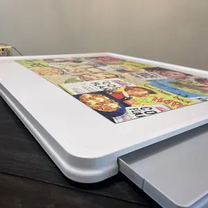 Product Review of Playboda 1000-1500 Pieces Rotating Plastic Puzzle Board with Drawers and Cover, Portable Jigsaw Puzzle Table for Adults, Lazy Susan Spinning Puzzle Boards (Patent Design) puzzle board Durable from a**r