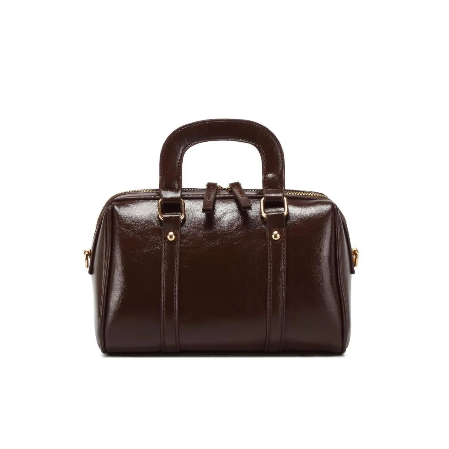 Women's New Vintage All-Match Boston Barrel Bag, Niche Convertible Handbag Shoulder Crossbody Purse for Dating, Shopping, Daily Commute and Casual Outings,Adjustable Detachable Strap, Secure Zipper Closure, Trendy Unique Fashion Handbag