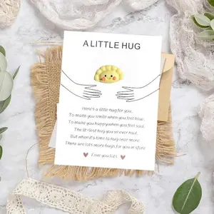1-100pcs Resin Dumpling Jiaozi Potsticker, Funny Positive Gift Card for Daughters & Friends, Perfect Milestone Gifts