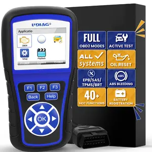 UDIAG OBD2 Scanner A200 Car Code Reader Diagnose Check Engine Light Smog DTCs Scan Tool Live Data Stream Voltage Test for Vehicles Full OBD2 Modes Active Test All Systems