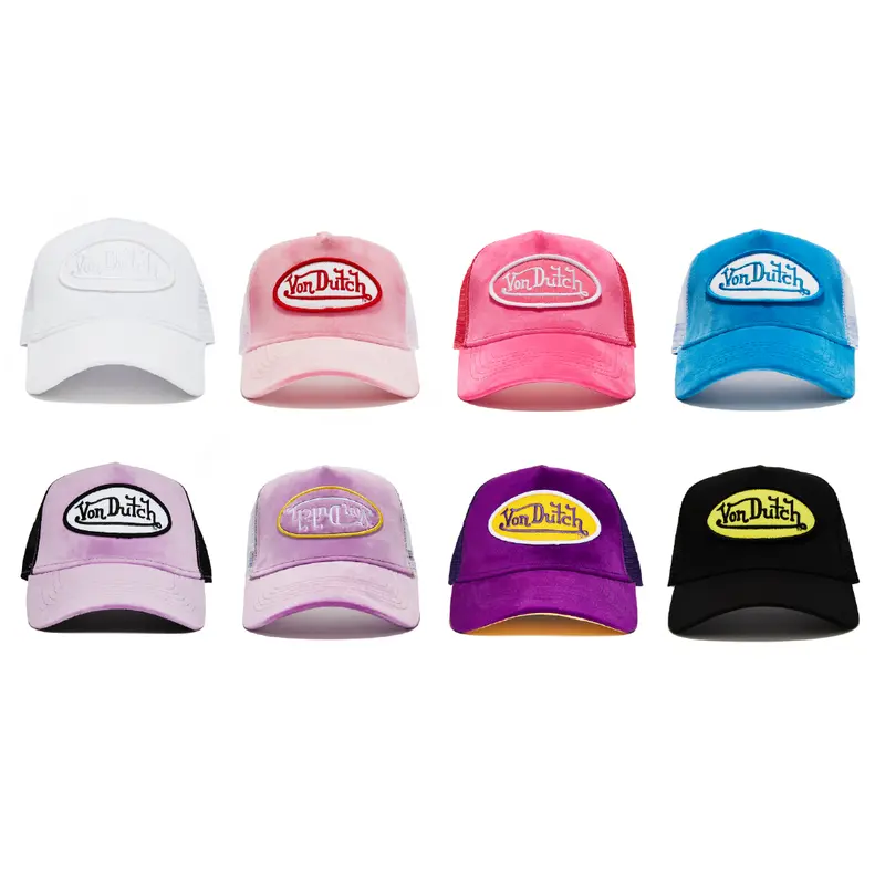 Von Dutch Pink Crush Velvet Trucker Hat - TikTok Shop