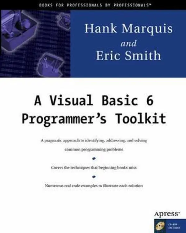Used Visual Basic 6 Programmer's Toolkit Book - With CDROM by Hank Marquis (Hardcover), Tutorial