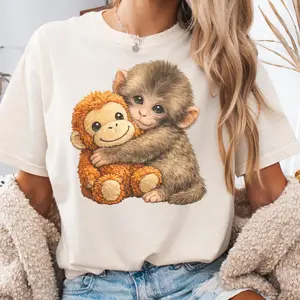 Baby Punch Monkey Cute Emotional Support Monkey Graphic Youth Tee, Punch Baby Monkey T-Shirt for Men, Women and Kids