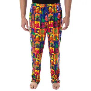 Star Wars Pajamas Men's Warhol Pop Art Characters Square Design Loungewear Sleep Pajama Pants