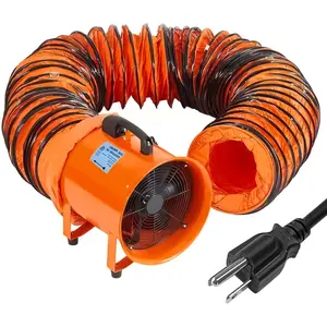 💨 12" 3500CFM Heavy Duty Exhaust Fan with 32.8ft Ducting Kit — Plug & Play Workshop Garage Ventilation, Heavy Duty Blower Fan for Ventilating Workshops, Confined Space
