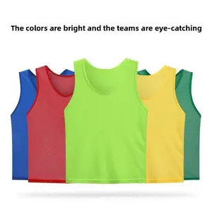 Breathable Mesh Youth Kids Basketball Football Training Bibs Scrimmage Vest Team Practice Jerseys Custom Logo