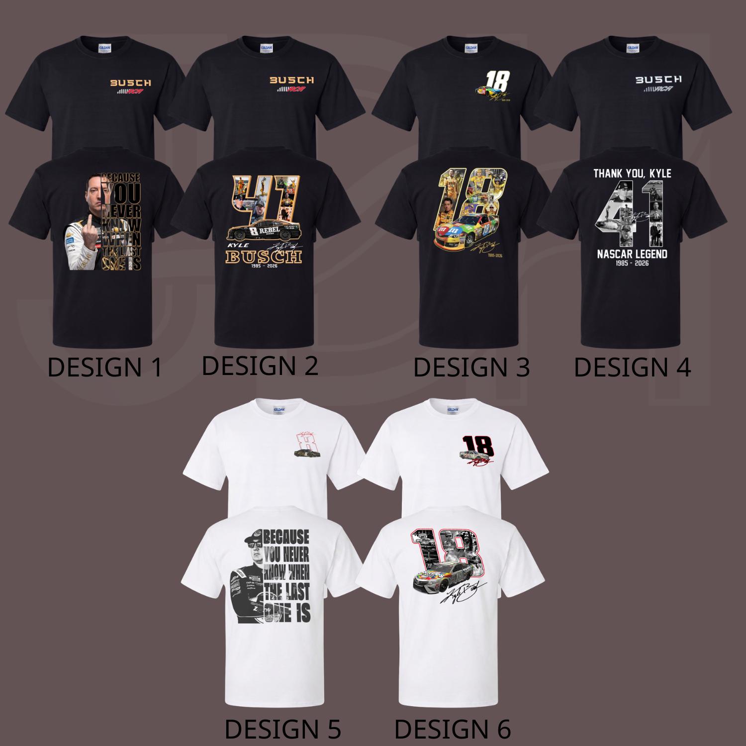(Collection) Kyle Busch 41 Ver 2 Tribute Shirt, NASCAR Legend Memorial Tee, RIP Rowdy Shirt, Vintage NASCAR Tribute Top