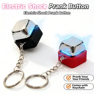 2026 New Mini Shock Keychain Prank Toy Compact Gag Gift for Friends Funny Wake-Up Jolt Prank PropMini Shock Keychain Prank Toy Funny Gag Gadget Portable Quick Jolt Prank Prop for Party Pranks