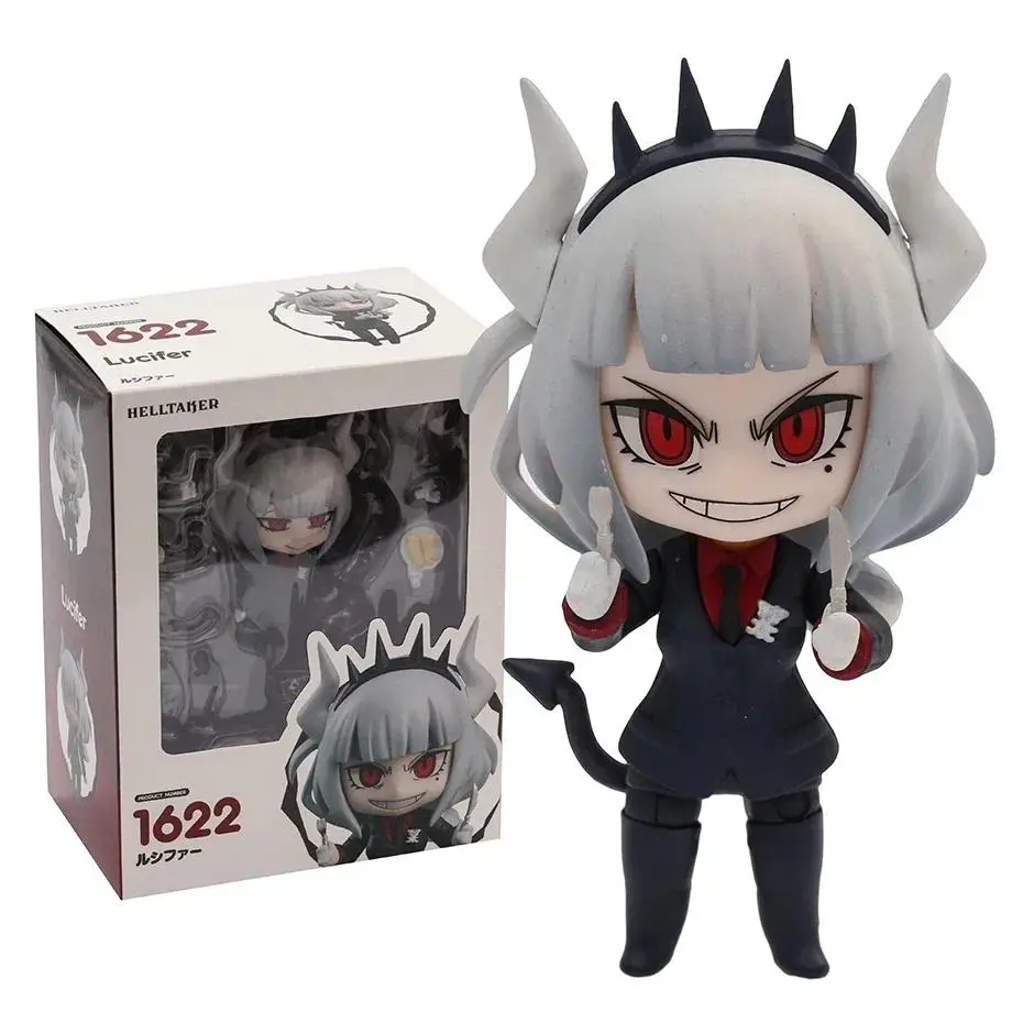 Helltaker Lucifer 1622 PVC Action Figure with 1622 Box, Anime Q Figurine, Collectible Model Doll for Toy Store Enthusiasts