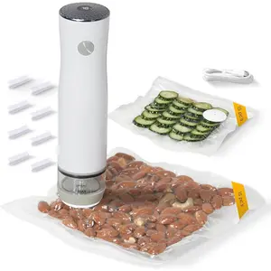 Vacuum Sealer Machine with Digital Display & Visible , 8L Air Flow Handheld Compact Vacuum Sealer for , 1200mAh , 30  Seal Bags, Portable Lightweight 6.87oz