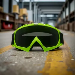 Motocross MX ATV Goggles Adult Off-Road Dirt Bike Glasses Eyewear Green Frame for Extreme Sports
