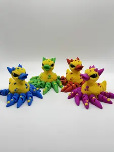 Cinderwing3D The Quacken - Articulated Spider Duck 3D Printed Jeep Duck Toy for Collectors & Ducking Jeeps Official Model with Poseable Legs and Bold Unique Look