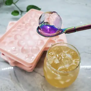 Aesthetic Round Ice Cube Trays – 2-Pack for Perfect Mini Ice Balls