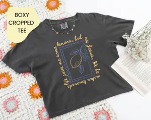 Boxy Tee Comfort Colors Life Gave Me Some Lemons But My Jesus He Be Makin' Lemonade Jesus Lemonade Lemonade Tee Child Of God